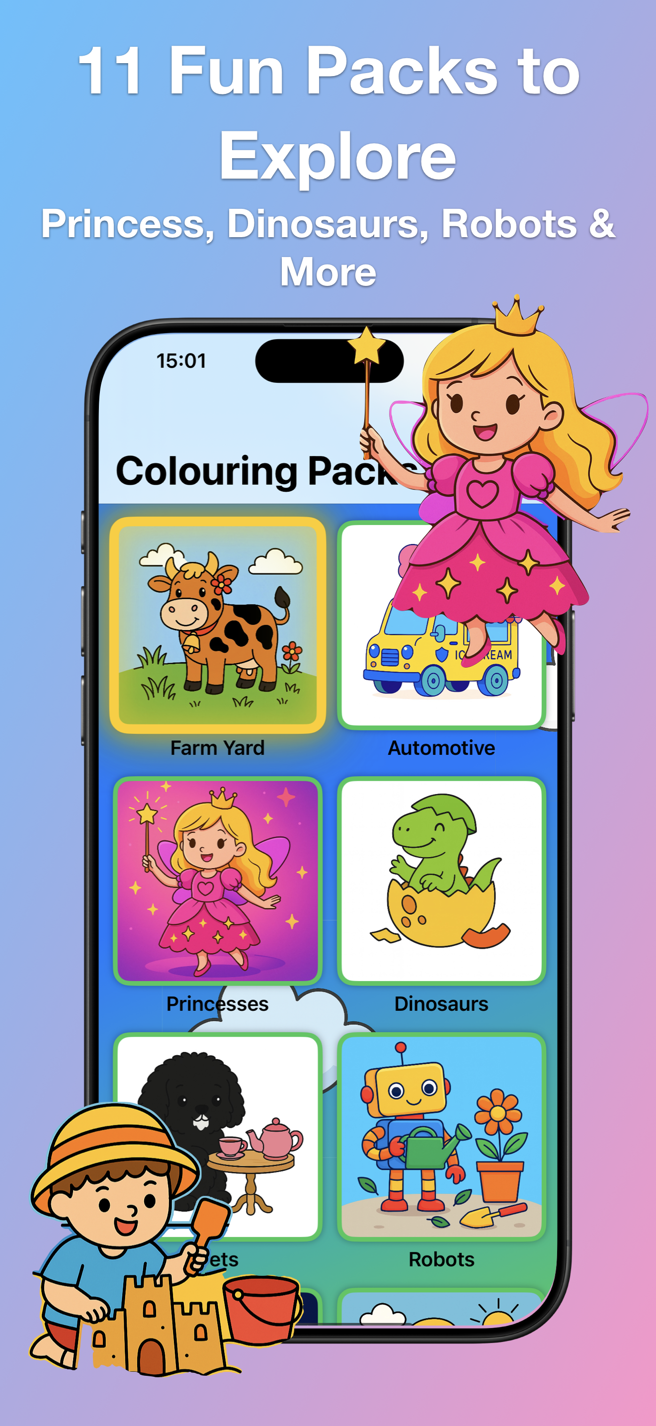 Smarty Colours home screen